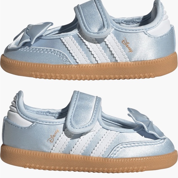 Adidas x Disney Alice in Wonderland  Light Blue Dress Shoes with Bow - Picture 7 of 8